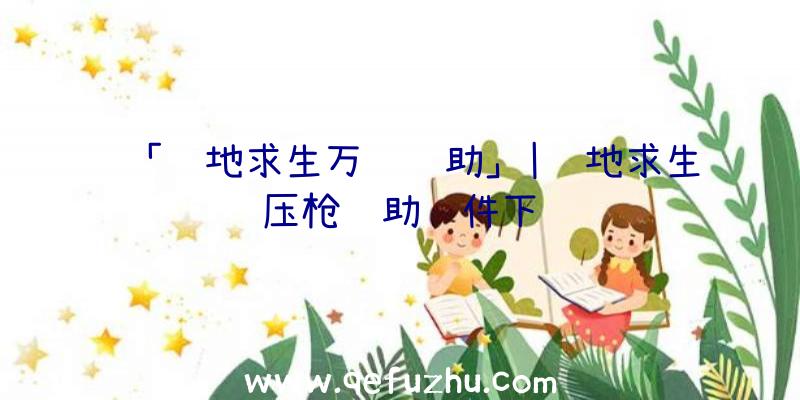 「绝地求生万达辅助」|绝地求生压枪辅助软件下载